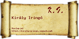Király Iringó névjegykártya